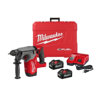 Milwaukee 2912-22 M18 FUEL 3-Mode Cordless Rotary Hammer Kit, 1 in SDS Plus Chuck, 18 V, 0 to 1330 rpm No-Load, Li-Ion Battery